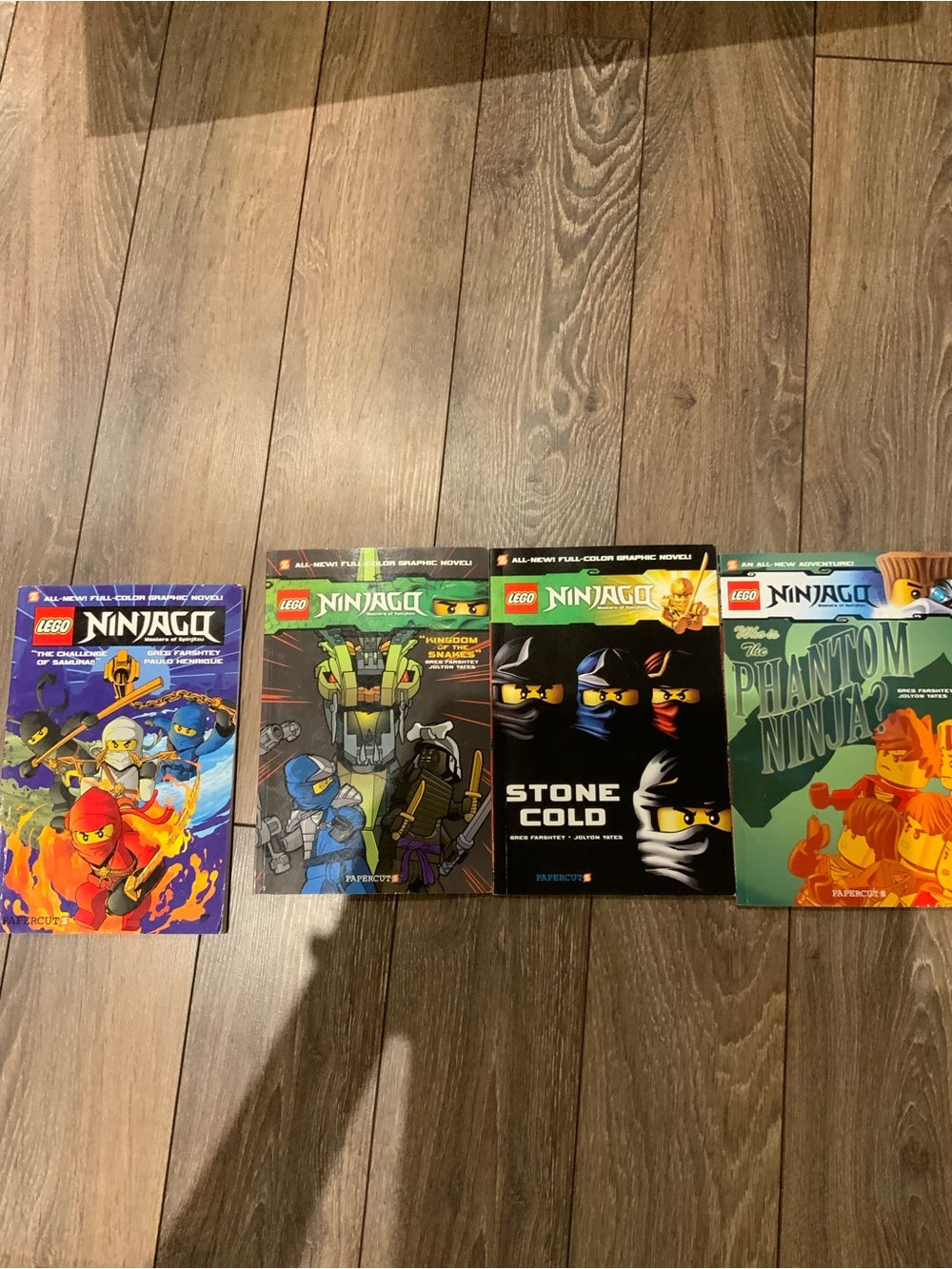 Lego Ninjago Collection (Maybe not a set) - Black, Green, Purple, Orange Covers